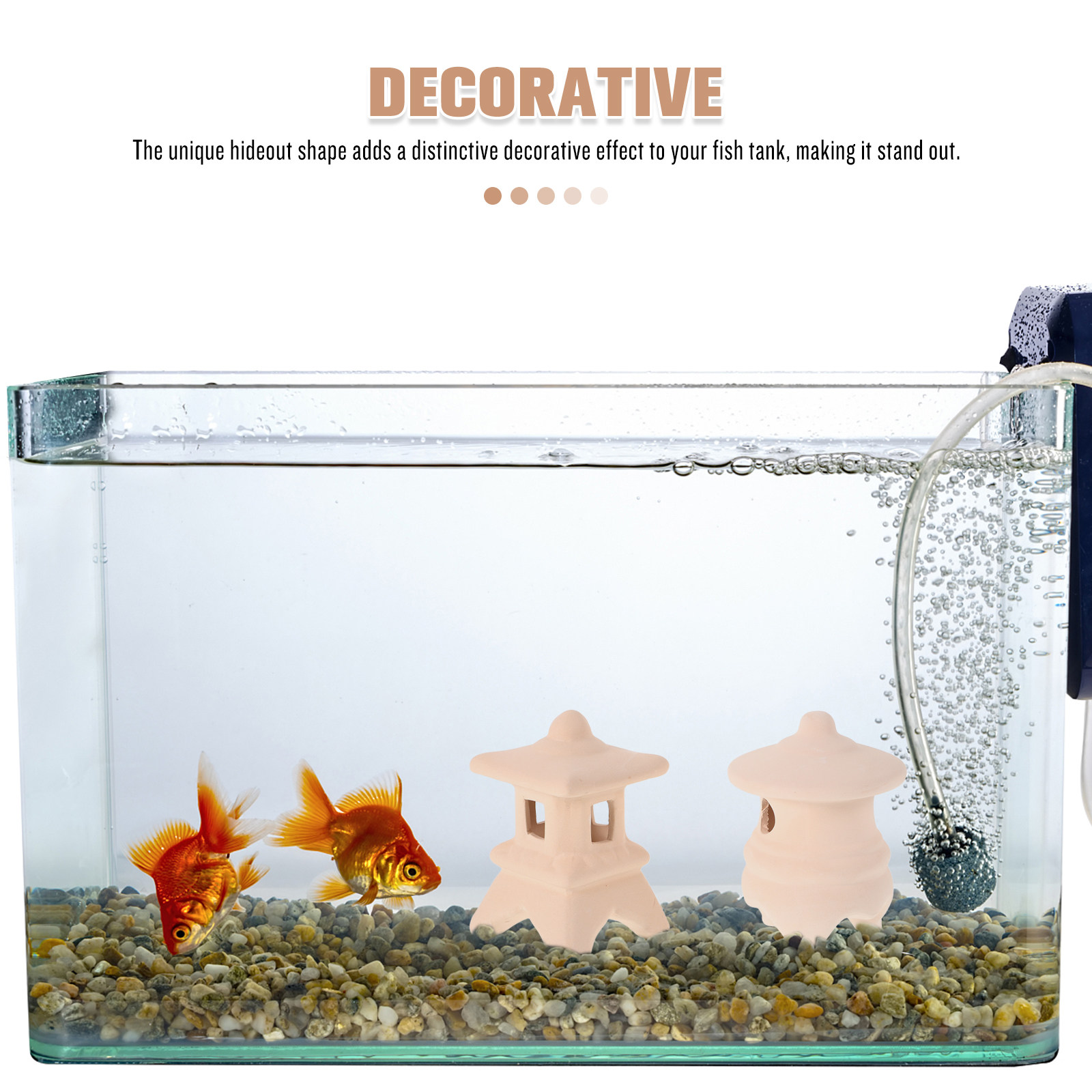 2Pcs Dekorasi Akuarium Keramik - Hide Cave Ceramic ulasan dan harga