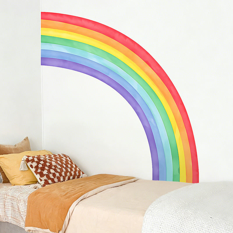 Stiker Dinding Pelangi Besar S - Pvc Panel Background ulasan dan harga
