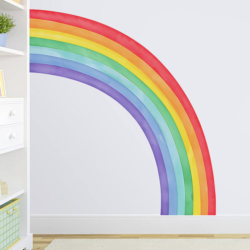 Stiker Dinding Pelangi Besar S - Pvc Panel Background ulasan dan harga